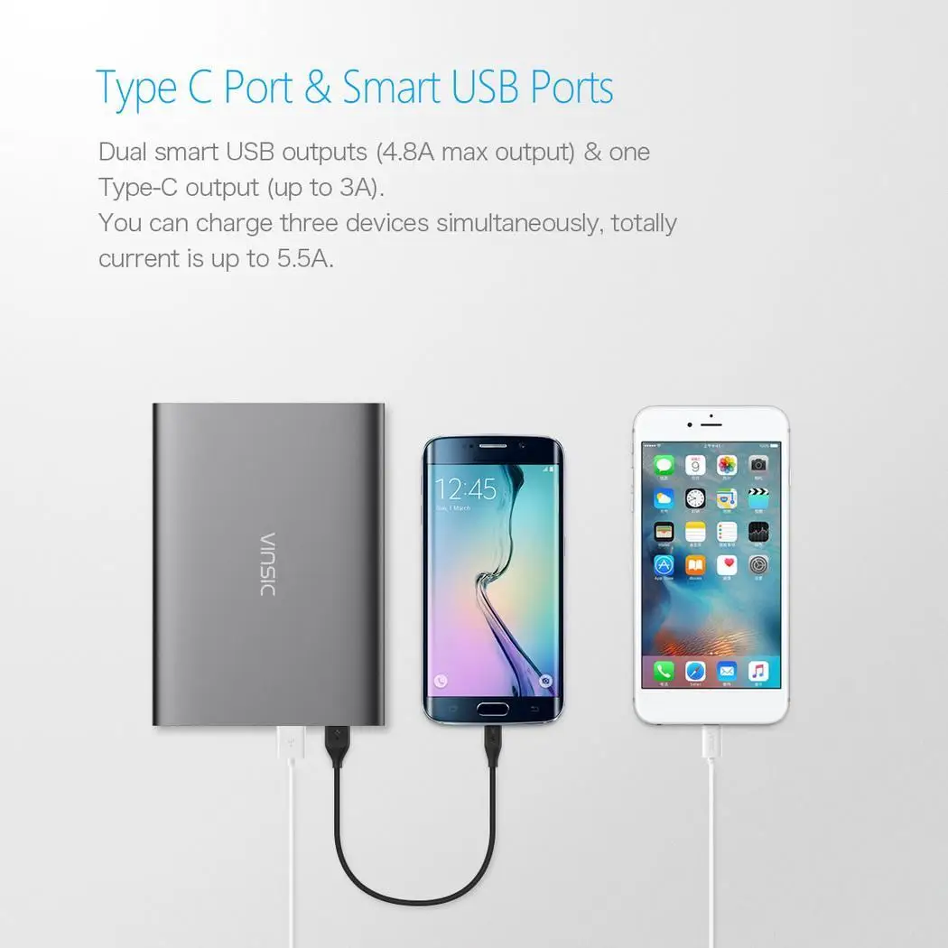 20000 мАч двойной USB Смарт Зарядка батарея power bank банк для мобильного
