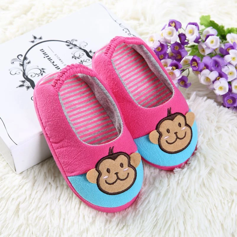 Тапочки для маленьких девочек детская обувь милые домашние тапочки на плоской