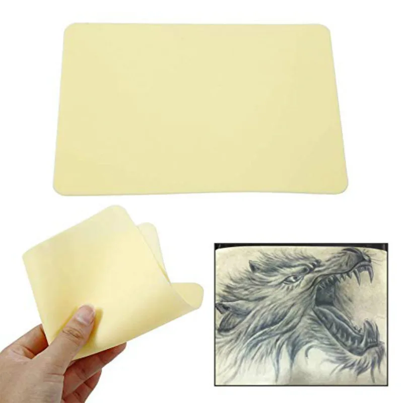 5PCS 15*20*0.12cm Tattoo Skin Practice Thick Blank Double Sides Soft Silicone Pading | Красота и здоровье