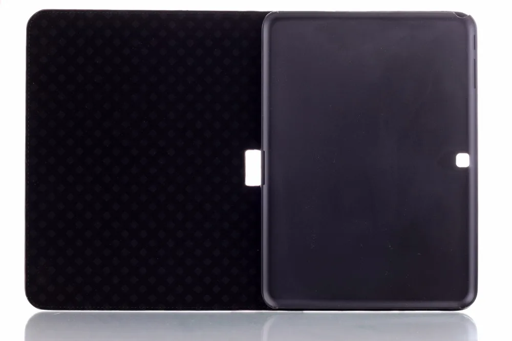 Карта кожаный чехол для samsung Galaxy Tab4 Tab 4 10,1 T530 T535 T531 смарт-чехол Funda Планшет тонкий кожаный чехол-книжка с подставкой и карманом для карт в виде ракушки