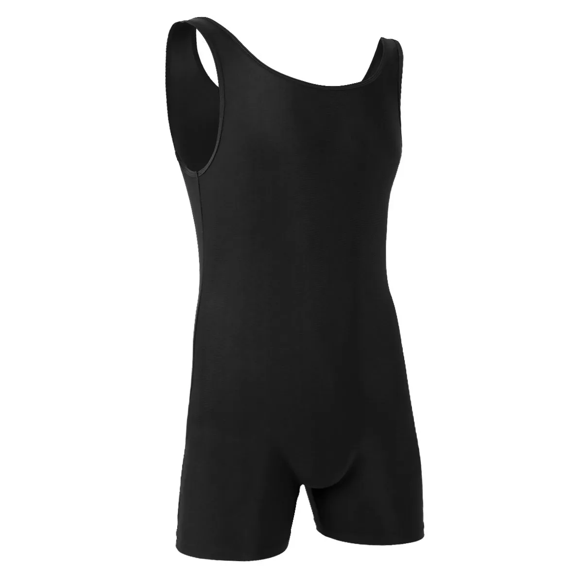 Mens Swimwear Sleeveless Stretchy One Piece Swimsuit Male Sports Gym Bodysuit Yoga Gymanstics Leotard Dance Biketard Unitard | Спорт и