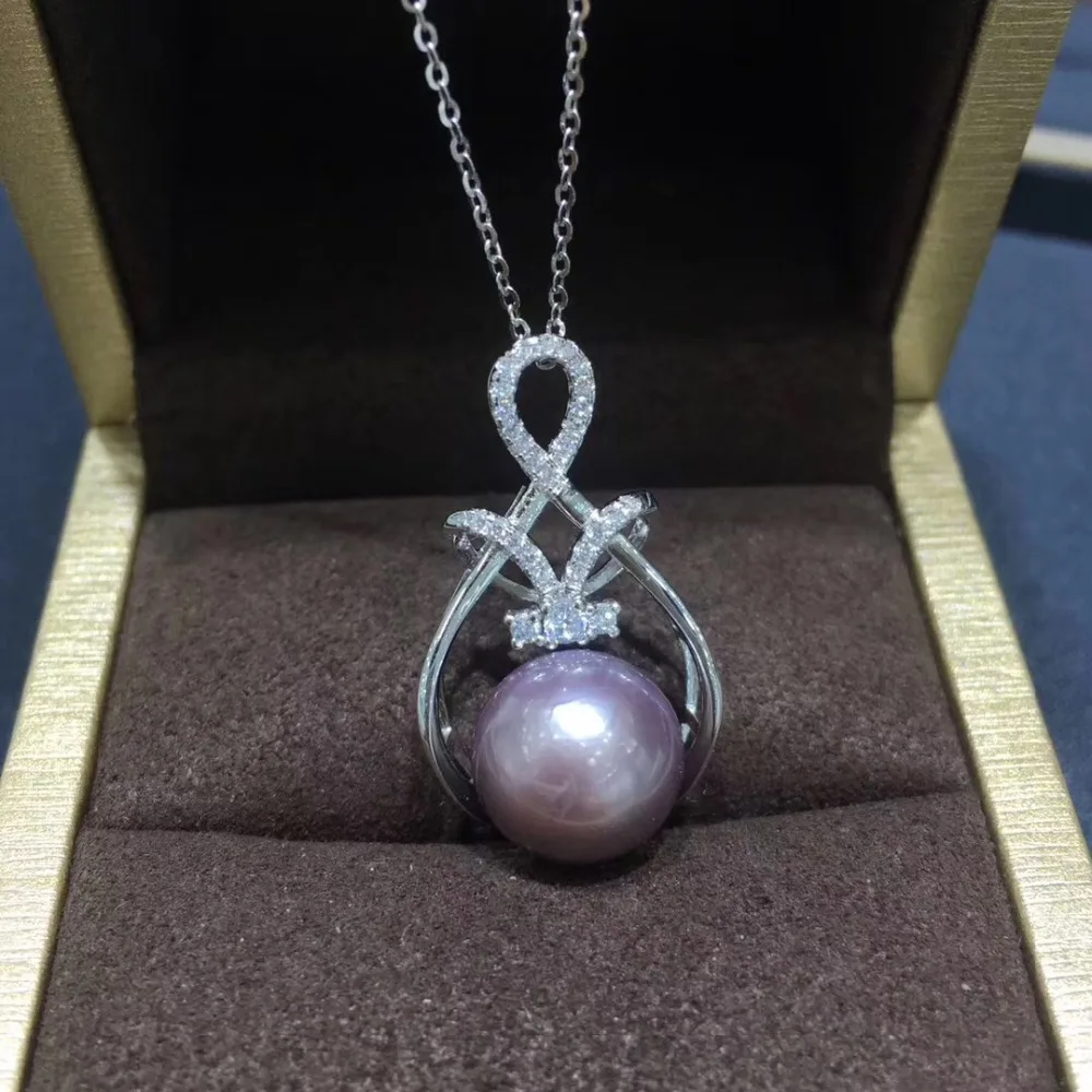

NEW ARRIVAL 925 Sterling Silver Pearl Pendant Mounting Pendant Setting Findings Jewelry Parts Fittings Women Accessories