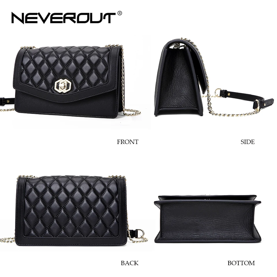 NEVEROUT 2019 сумки для девочек Клатчи из натуральной кожи женщин высокого качества