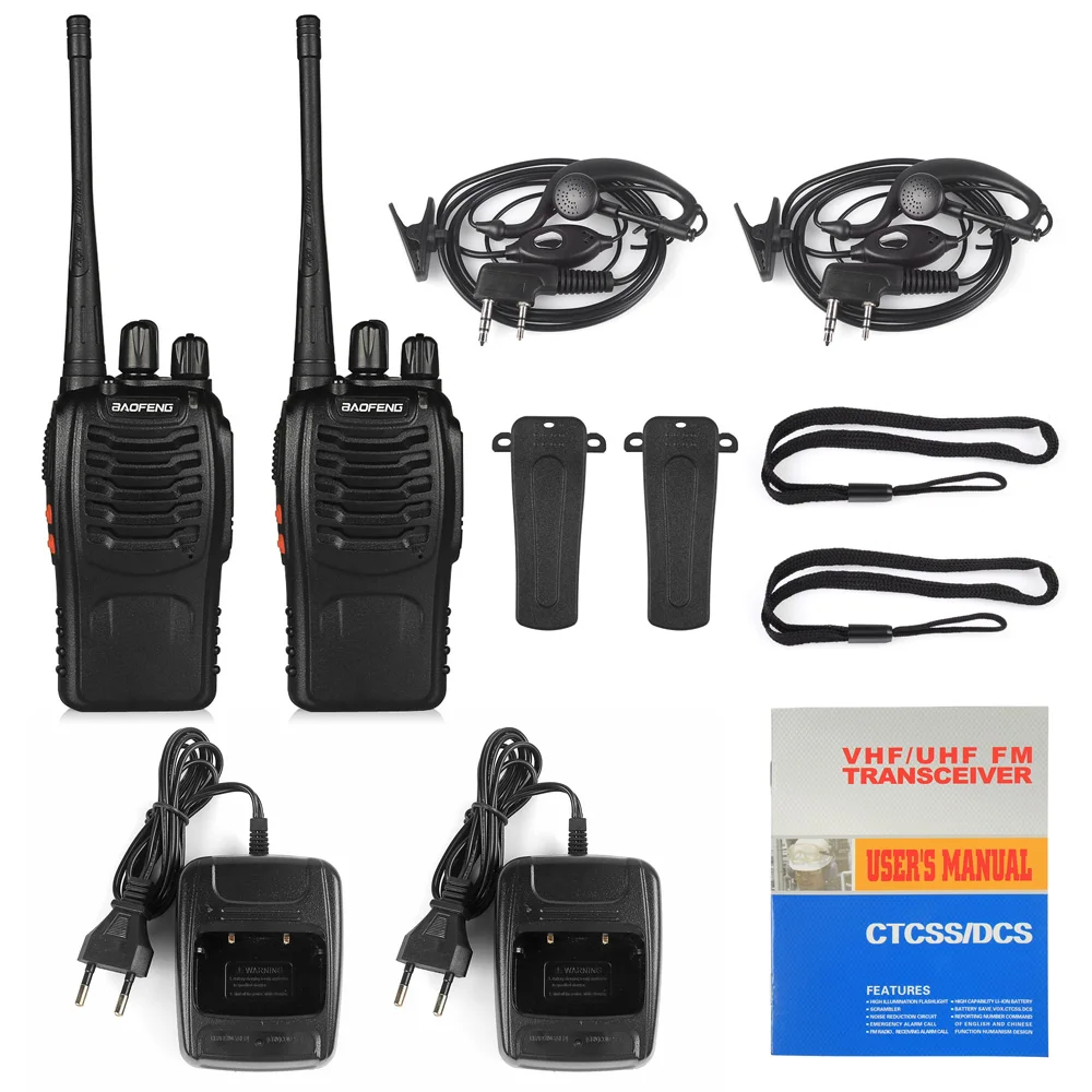 4 шт. Baofeng BF 888S рация 5 Вт ручной bf 888s UHF 400 470 МГц 16CH двухсторонний портативный