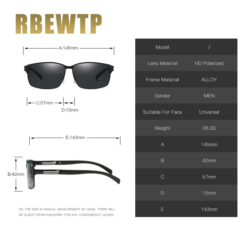 RBEWTP унисекс Ретро винтажные мужские солнцезащитные очки поляризованные для