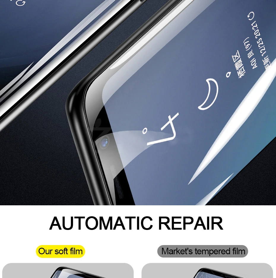 Полное покрытие мягкая ТПУ нано настоящая Гидрогелевая пленка для samsung Galaxy S10 S9 S8 S7 S6 edge Plus Note 9 8 FE 7 Защита экрана прозрачная