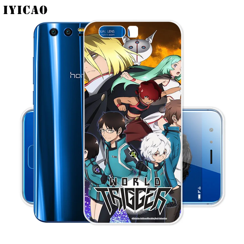 IYICAO World Trigger мультяшный Мягкий силиконовый чехол для Huawei Y9 Y7 Y6 Prime 2018 Honor 8C 8X8 9 10 Lite 7X