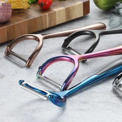 Copper-Plated Top-Quality Zinc alloy Peeler Super Sharp Durable Vegetable and Fruit for Potato Carrot Apple Tomato | Дом и сад
