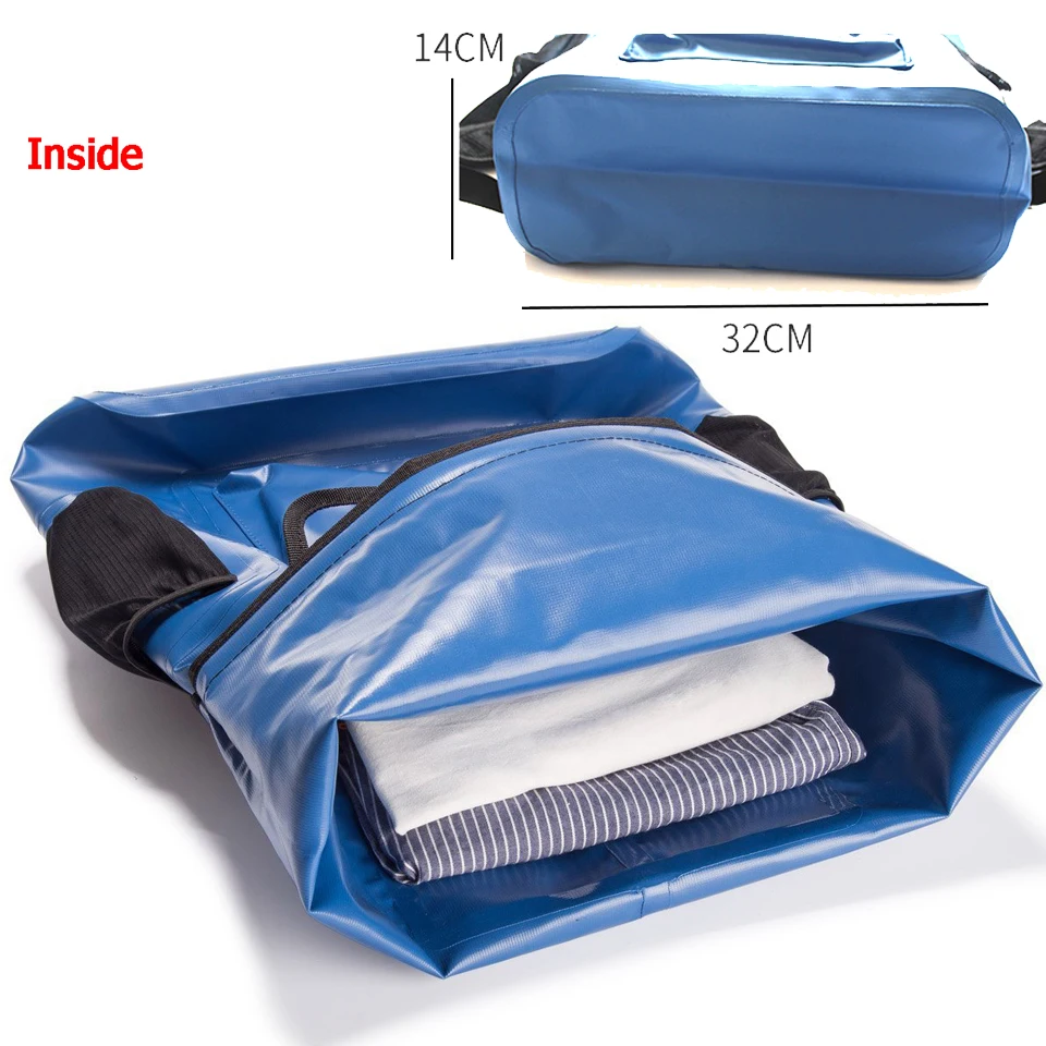 22L Camping Backpack Waterproof Dry Bag Swimming Bucket Storage for River Rafting Boating Kayaking Canoeing Outdoor Sports Bag