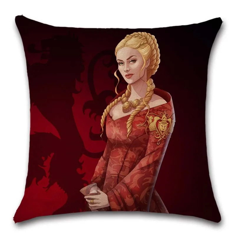 Arya Cersei Daenerys Игра престолов Подушка с изображением женщины чехол декоративный стул сиденье автомагазин диван декоративная наволочка домашний дом спальня