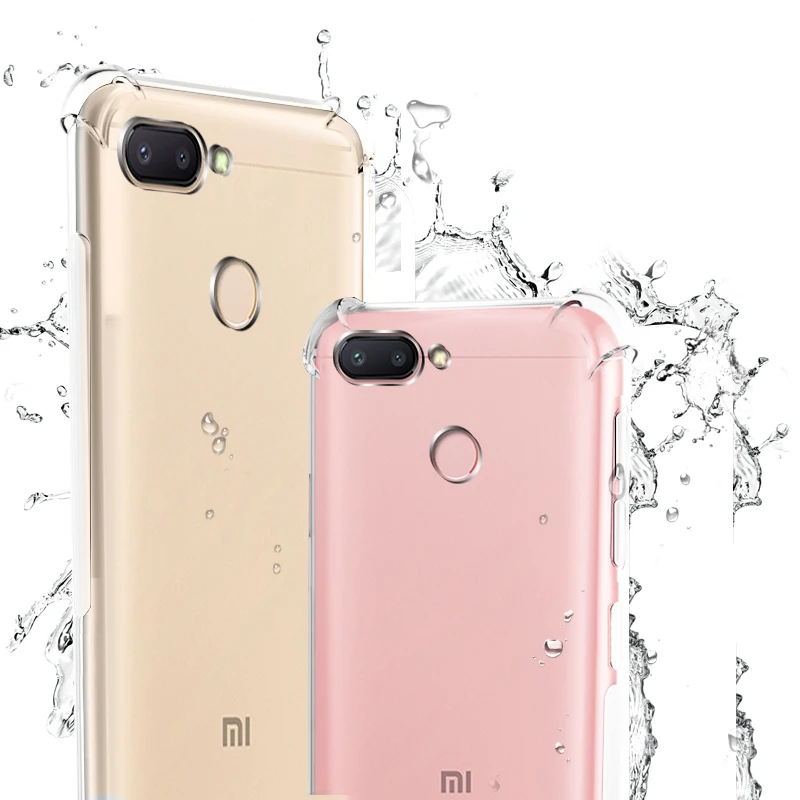 Воздушная подушка TPU для Xiaomi Redmi 6 Pro мягкий силиконовый прозрачный противоударный