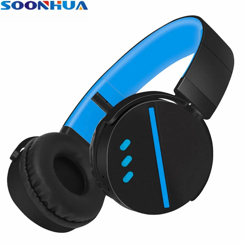 SOONHUA Universa Беспроводной Bluetooth V4.1 наушники Super Bass HiFi 3 5 мм аудио разъем мягкие ушные