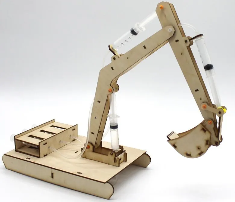 Игрушки для научных экспериментов деревянная модель экскаватора ручной работы