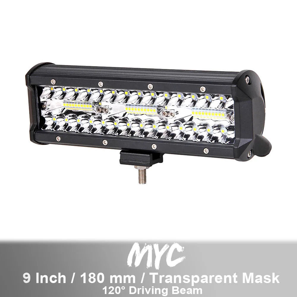 180W x1 " 7" 1" 20 дюймов 3 ряда комбо балка Led светильник бар для внедорожник автомобиль Лодка Грузовик ATV 4X4 ATV внедорожник вождения экскаватор светильник s - Цвет: 180W x1