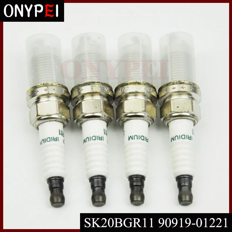 4 шт. иридиевая Свеча зажигания 90919 01221 SK20BGR11 для Toyota Avensis RAV4 Vista чехол 9091901221|plug|plug spark