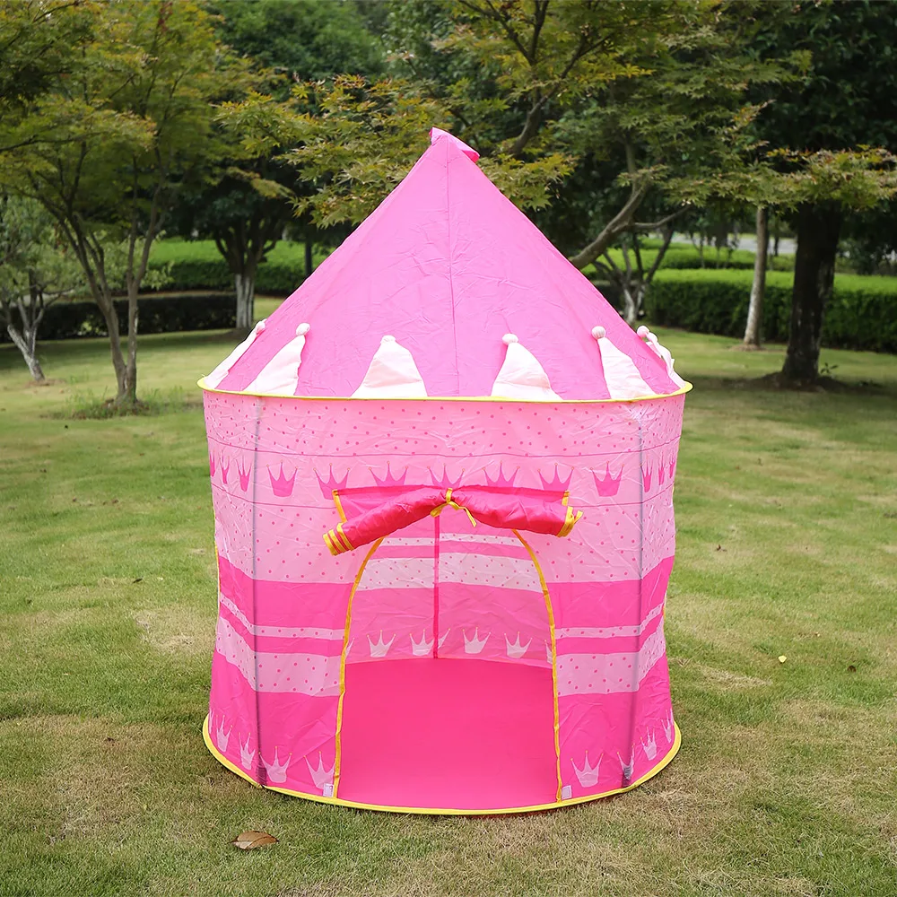 4 цвета, Игровая палатка, портативная складная палатка Tipi Prince, складная палатка для мальчиков, замок, игровой домик, детские подарки, уличные игрушечные палатки