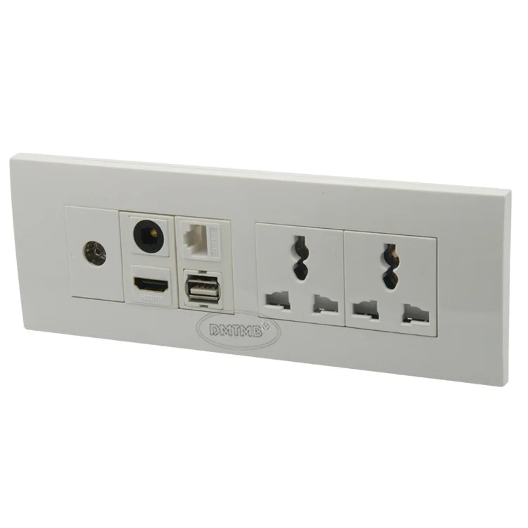 118 настенная пластина с 2 портами питания USB hdmi RJ45 TV Toslink аудио волоконная