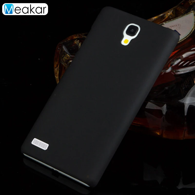 Матовый пластиковый чехол 5,5 для Xiaomi Redmi Note чехол для Xiaomi Redmi Note 1 Note1 Dual Sim Prime чехол-лента на заднюю панель - Цвет: black