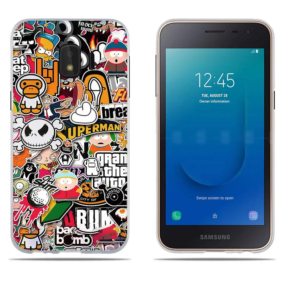 Для Samsung Galaxy J2 Core J260 чехол ТПУ Капа Мягкие силиконовые Fundas для чехлы телефонов 3D