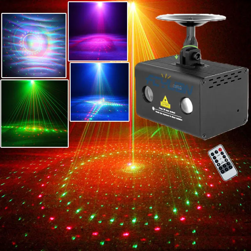 DJ Shop RGB светодиодный стробоскоп для вечеринки красный зеленый домашний лазер шоу