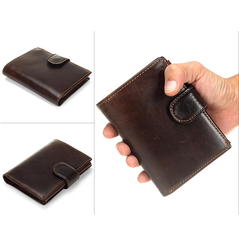 Новинка модные мужские короткие кошельки из 100% натуральной кожи мужской