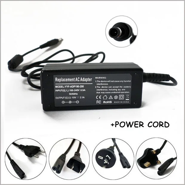 19V 2.1A 5 мм * 3 0 AC зарядное устройство адаптер Portatil для ноутбука Samsung AA PA2N40W/US ADP 40MB AB NC