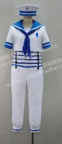 

2016 Free Iwatobi Swim Club Cosplay Haruka Nanase Cosplay White Mens Sailor Uniform Free Iwatobi Swim Club Cosplay Costume
