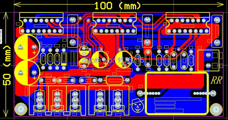 Печатная плата только hifi моно усилитель усилители tda7293 3 параллельные 250 Вт три параллельные tda7293 моно-усилитель плата усилителя