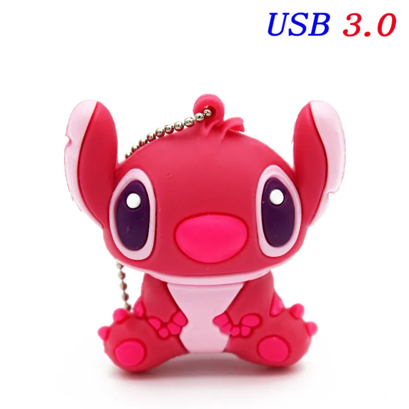Pink JASTER 3,0 креативный мультфильм Ститч USB флеш-накопитель Подлинная Флешка 4 ГБ 8 ГБ 16 ГБ 32 ГБ 64 Гб карта памяти, Флеш накопитель u диск - Цвет: Pink