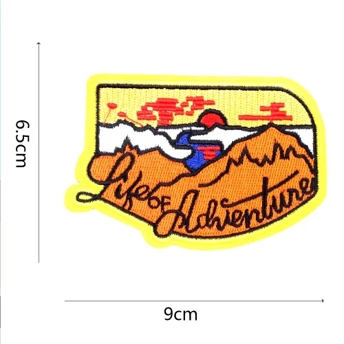 Style 15 Sunbling новые крутые железные нашивки круглые буквы Parches полоса вышитая аппликация для куртки наклейки для одежды значок самодельные Украшения - Цвет: Style 15