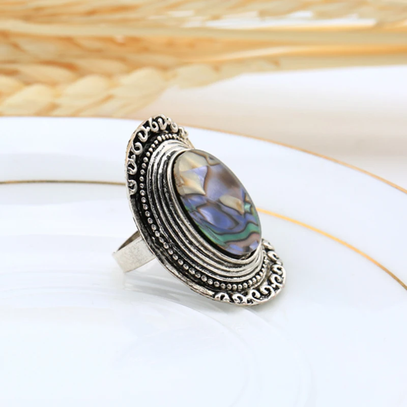 2016 Винтажное кольцо Уникальный Резной цвет яркий камень античное серебро любви