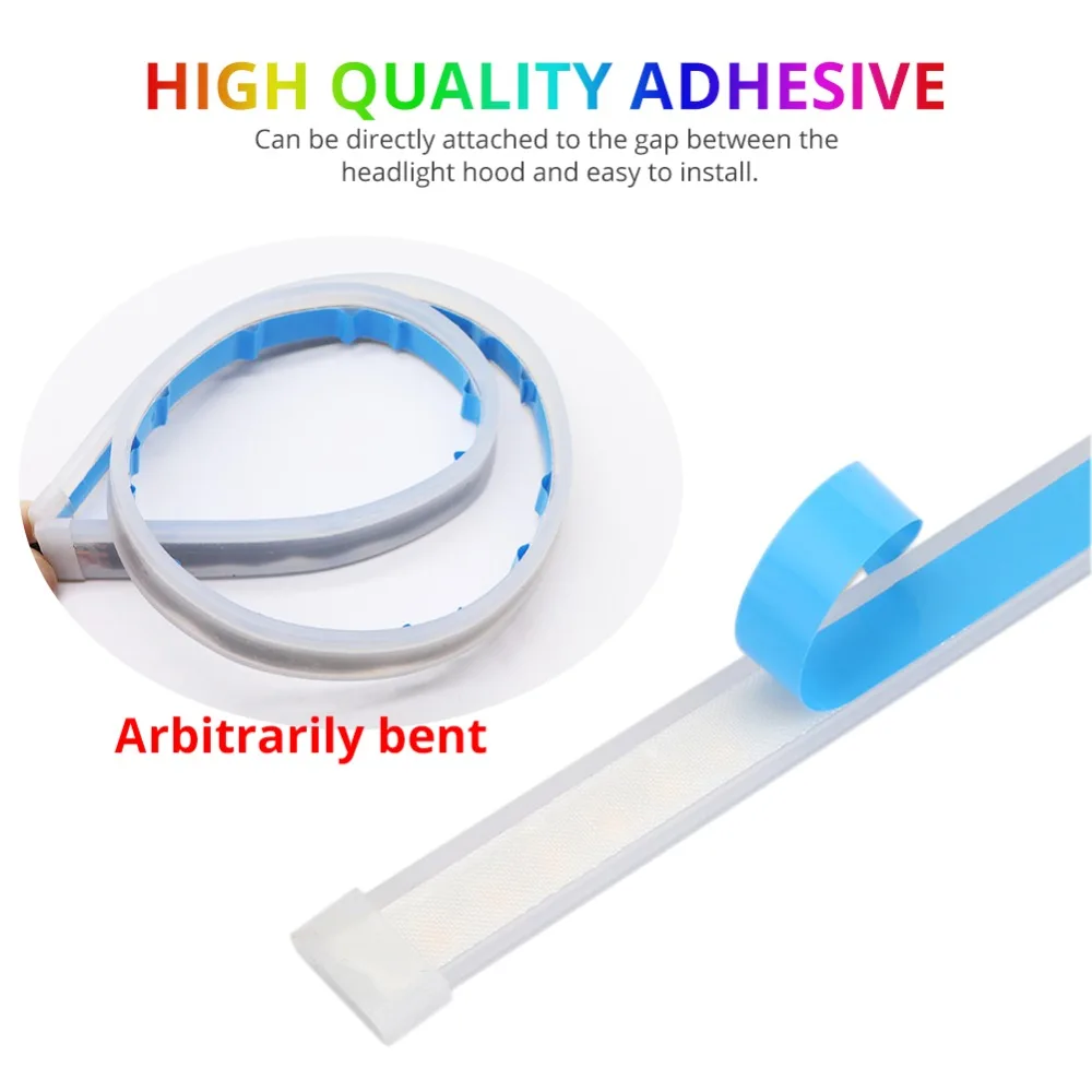 СВЕТОДИОДНЫЙ DRL Дневной светильник RGB светодиодный полосы лампы течет поворотов