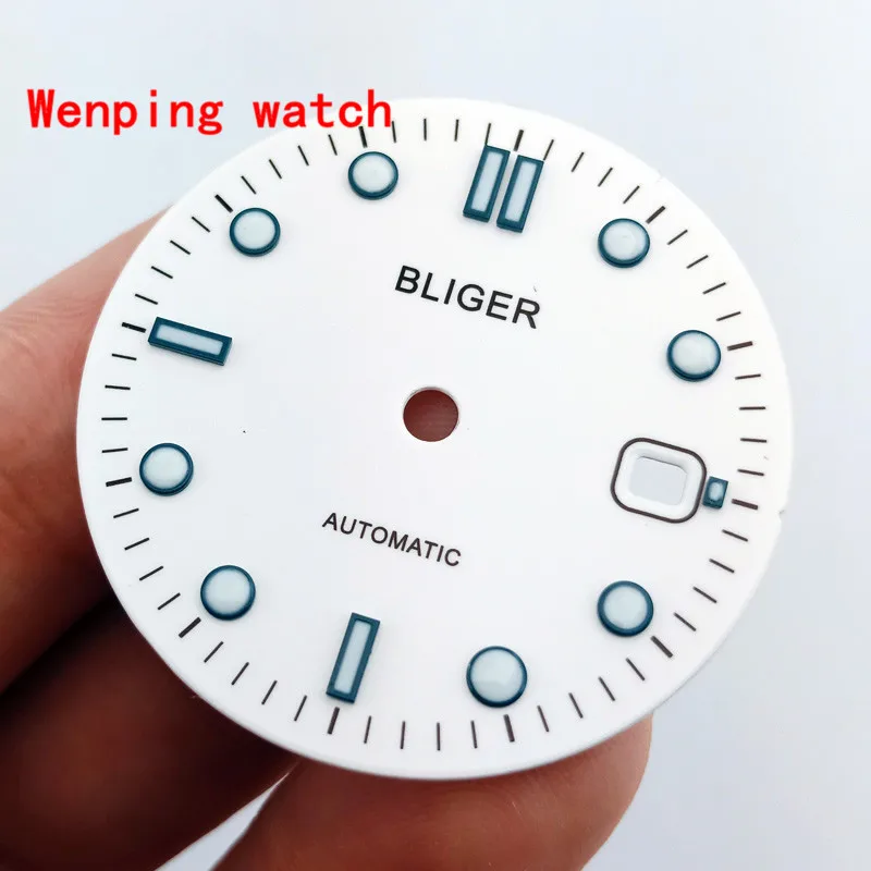 Лидер продаж модные стерильные белые часы 31 мм с циферблатом eta 2836/2824 2813/3804 Miyota 8215