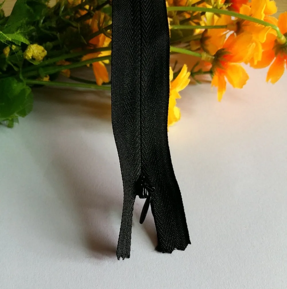 15 шт. черная нейлоновая Скрытая застёжка молния брюки одежда аксессуары для