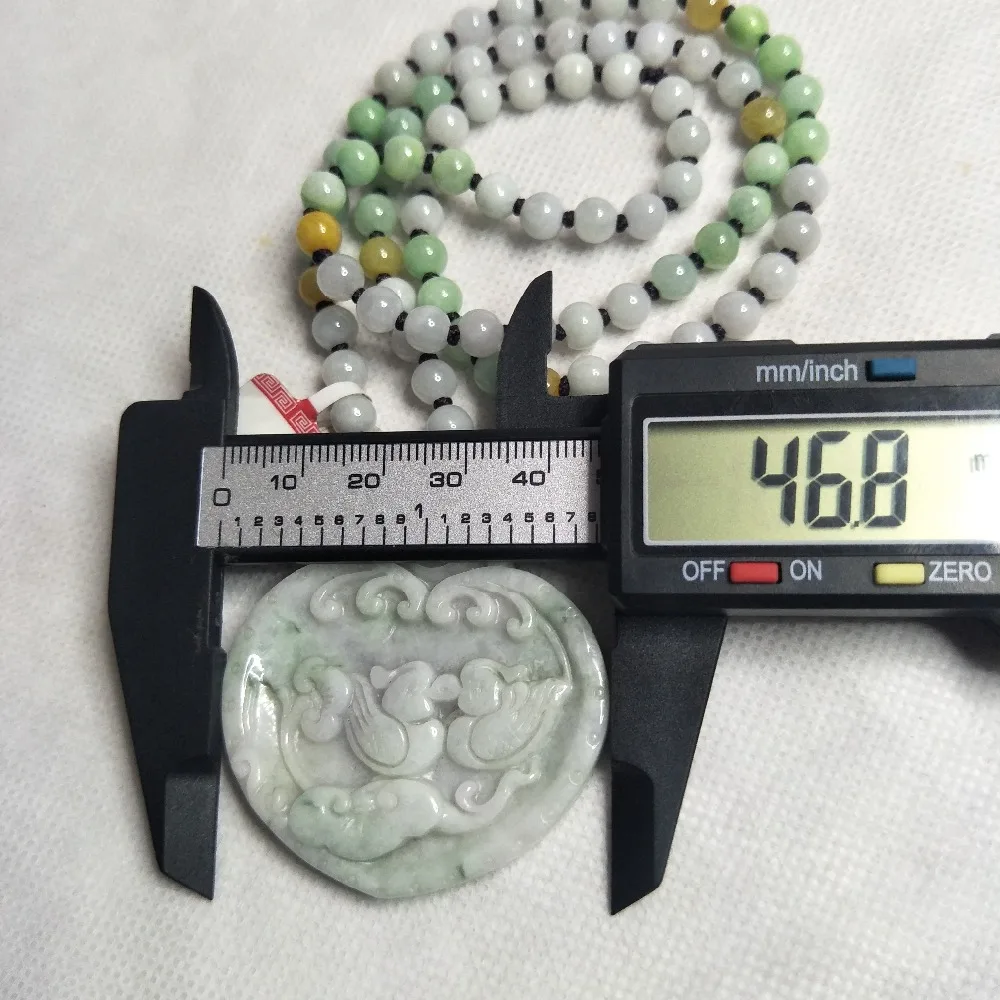 Ювелирные изделия Zheru из чистого натурального нефрита светильник-зеленого цвета