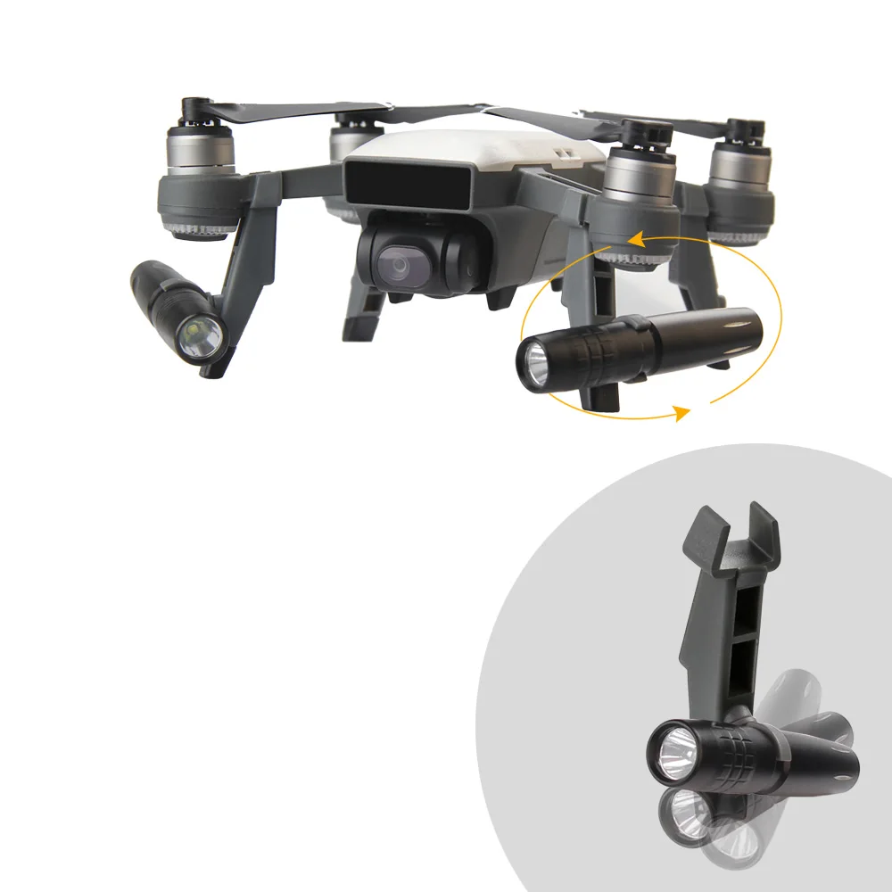 DJI Spark Расширенная посадочная Шестерня удлинительные ножки держатель скелеты с светодиодная фара набор аксессуаров