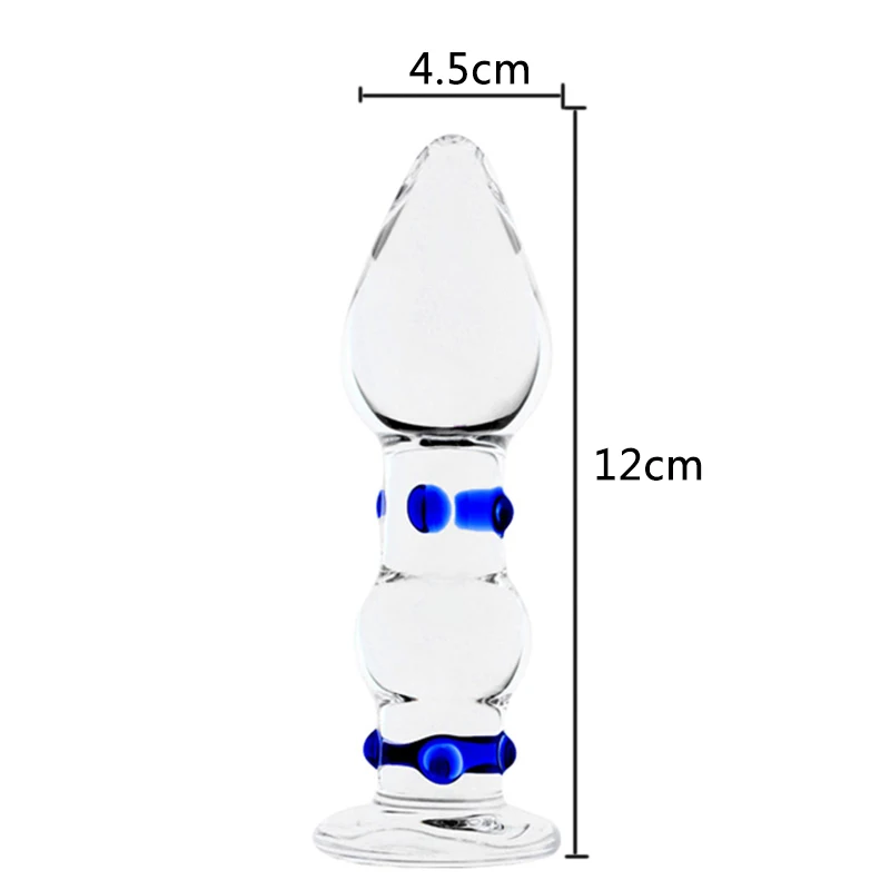 Pyrex стеклянный фаллоимитатор Кристальный анальный бисер Анальная пробка