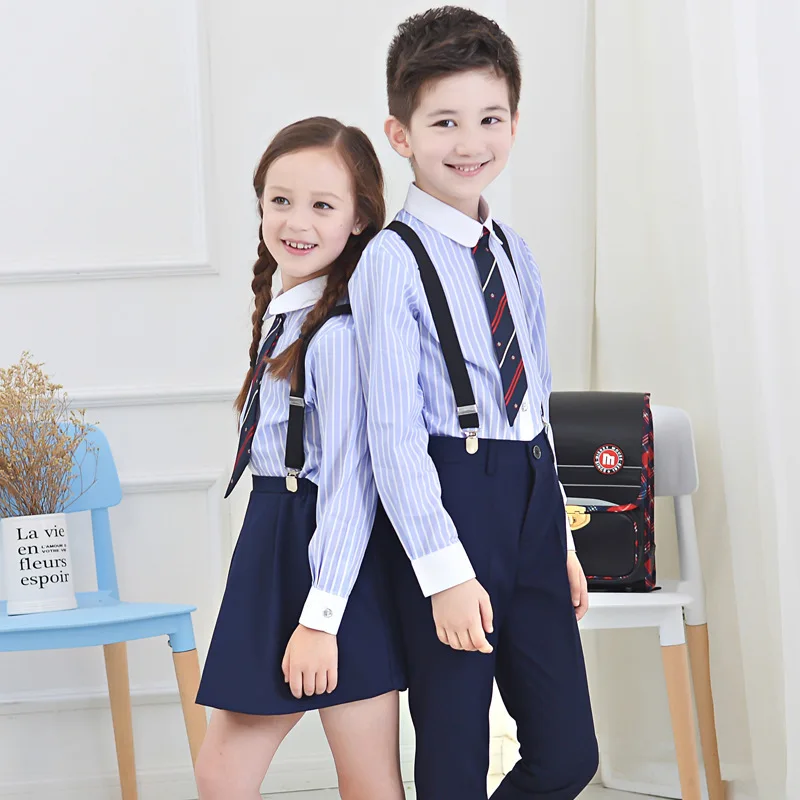 Костюм с юбкой для девочек T003 школьная форма хор выступление Детский костюм на