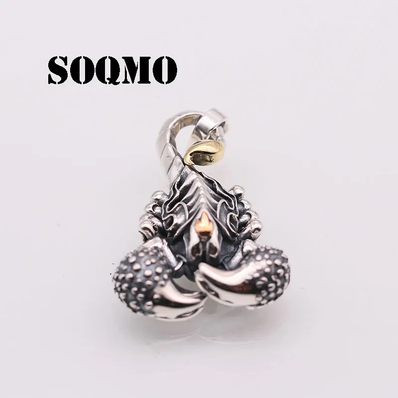 Мужское и женское винтажное ювелирное изделие SOQMO подвеска-Скорпион для ожерелья