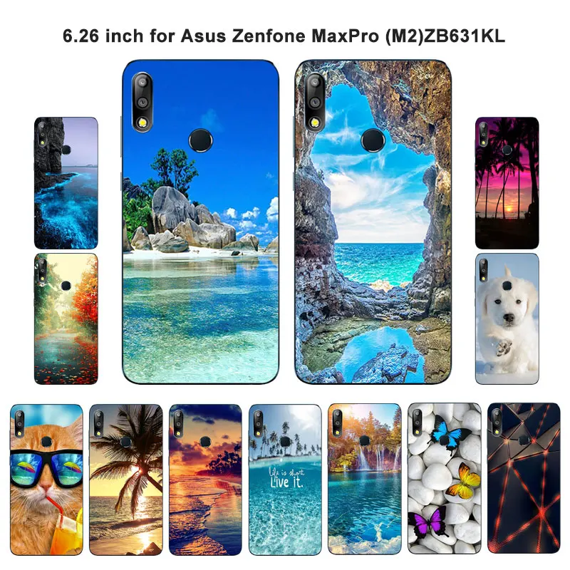 Чехол гелевый для Asus Zenfone MaxPro M2 ZB631KL Модный мягкий силиконовый чехол из ТПУ Для