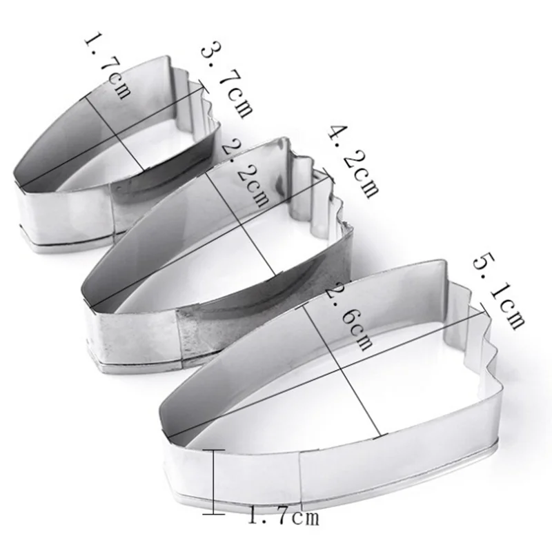 3 шт./компл. формочки для печенья из нержавеющей стали|Инструменты выпечки
