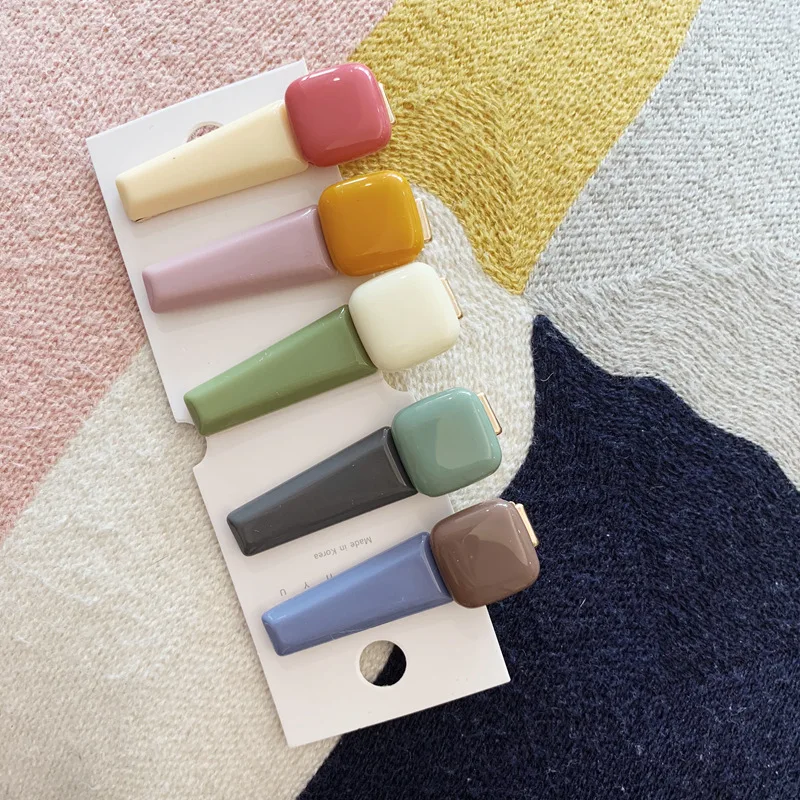 Разноцветные яркие заколки для волос Ruoshui аксессуары девочек детские женская