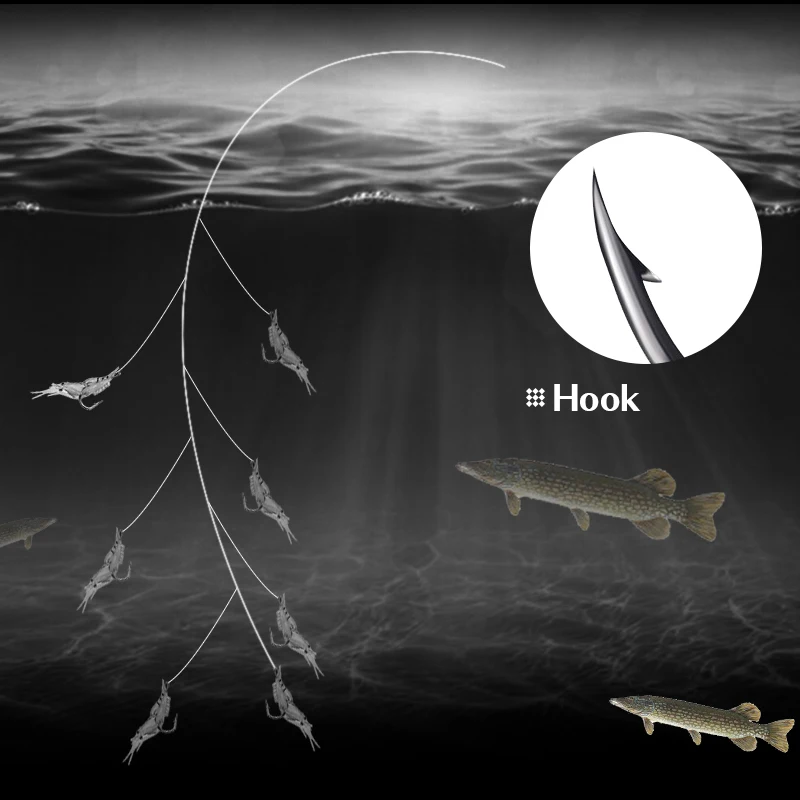 SEAPESCA 5 шт Мягкие силиконовые креветки Рыбная приманка вобблер 3 см 1 г блесна для