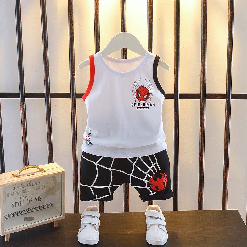 Комплект летней одежды из 2 предметов для маленьких мальчиков и девочек