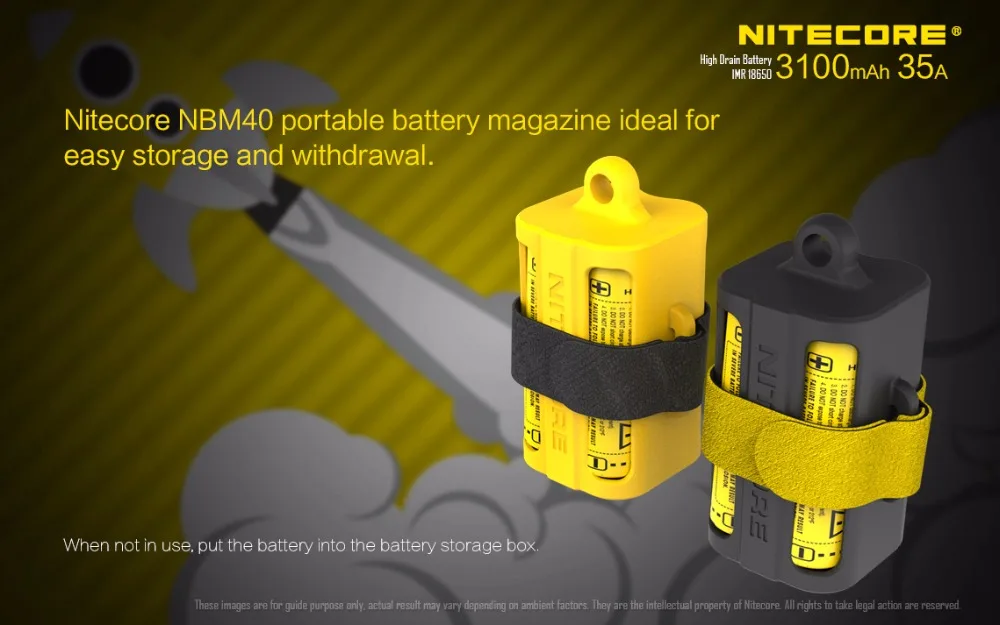 1 шт. Nitecore IMR18650 3100 мАч 35A 3 7 В плоский верх аккумуляторная батарея|Портативные
