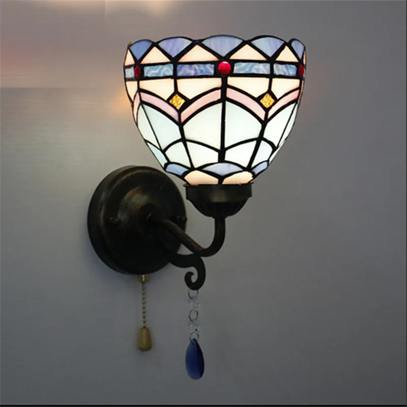 Лампа Тиффани стены барокко бра 16 см разных цветов настенный свет для чтения