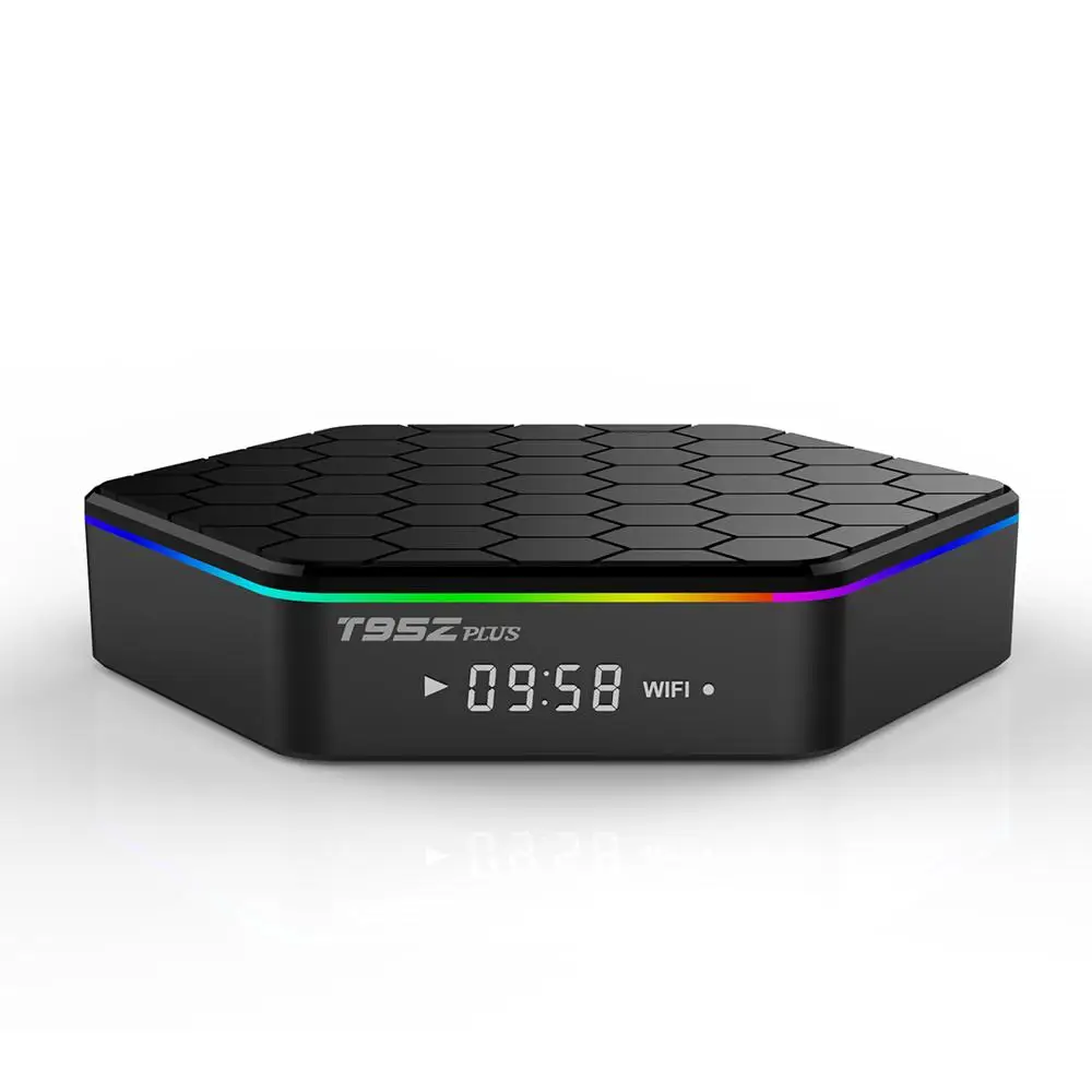 ТВ приставка T95Z Plus с Android 7 1 Восьмиядерный Amlogic S912 3 ГБ 32 светодиодный дисплей BT4.0 1000