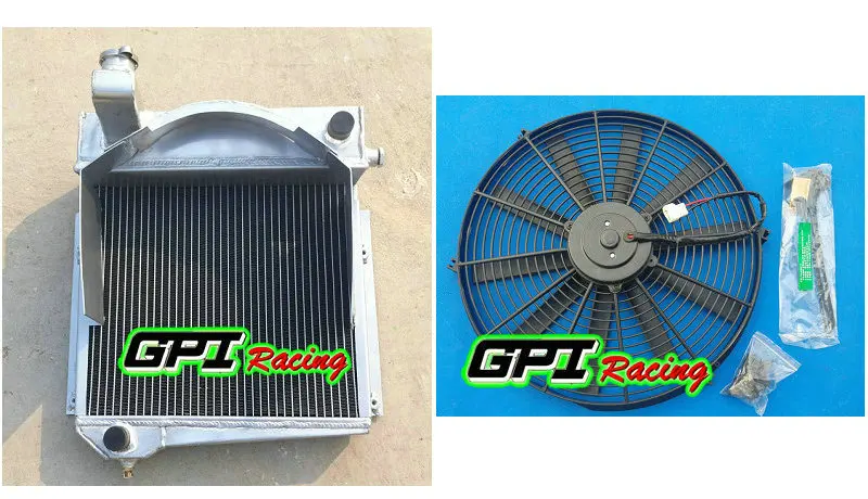 Радиатор из алюминиевого сплава + вентилятор для Остина Healey Sprite Bugeye/MG Midget |