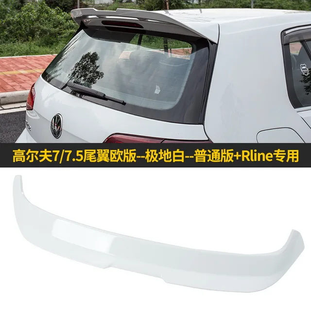 Углеродная Пайка для Volkswagen GOLF 7/7. 5 MK7 R Rline спойлер Высокое качество заднего крыла автомобиля Цвет задний - Color: Brown