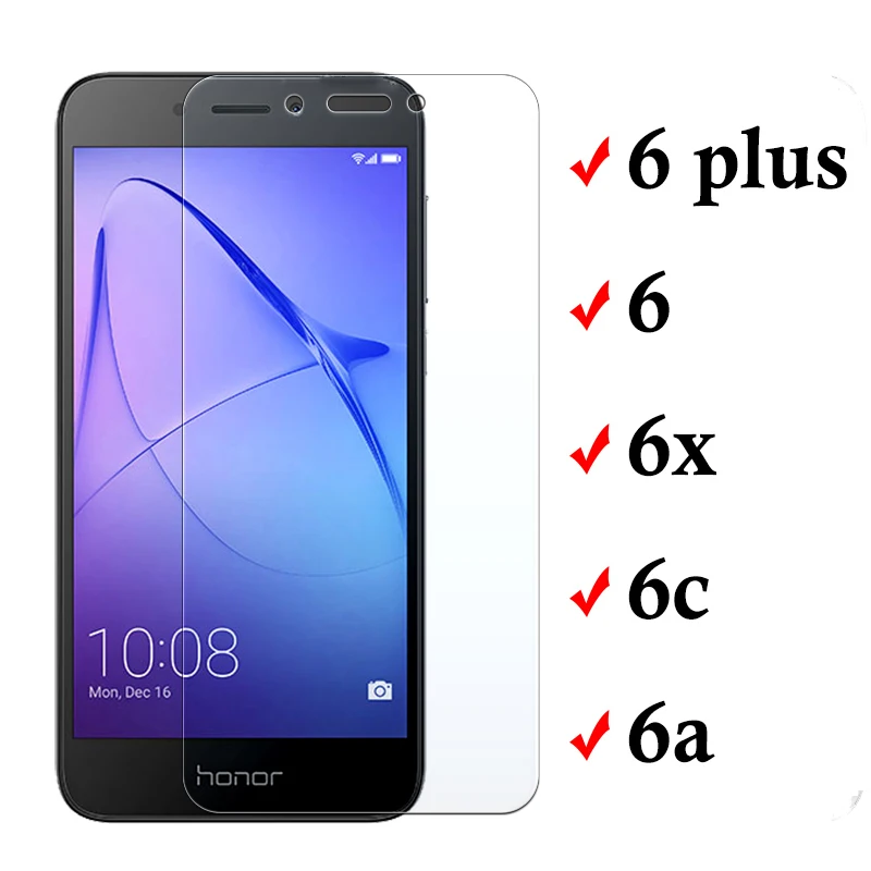 Защитное стекло на honor 6 c x a для huawei honer 6x 6a 6c plus, защитное закаленное стекло, Защита 9 h, пленка для honor 6c c6 x6